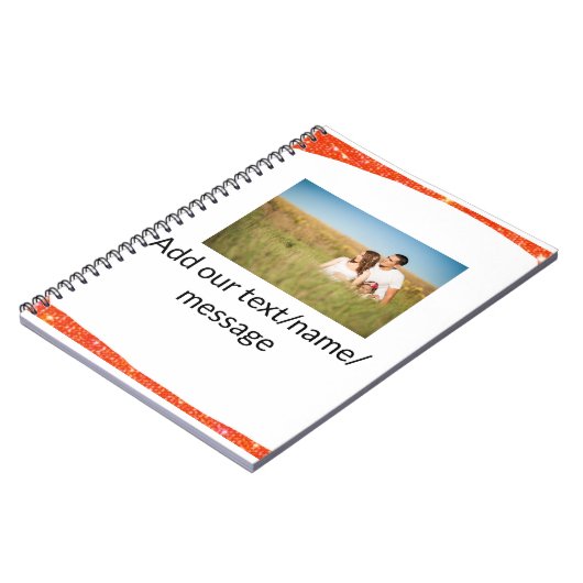 Carnet Simple et minimal ajouter votre parties scintillan (Côté gauche)