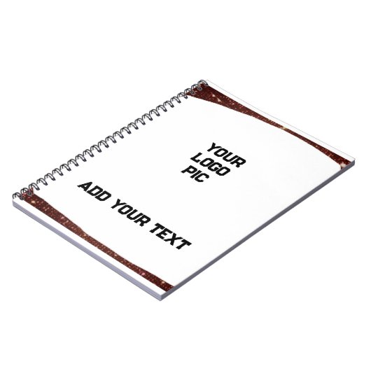 Carnet Simple et minimal ajouter votre parties scintillan (Côté gauche)