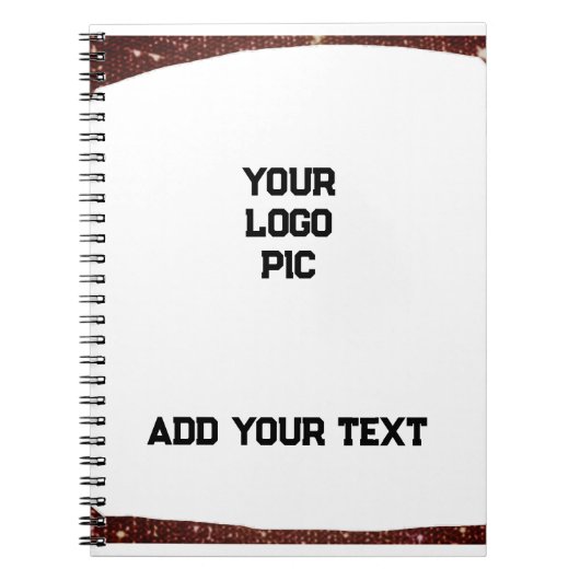 Carnet Simple et minimal ajouter votre parties scintillan (Devant)