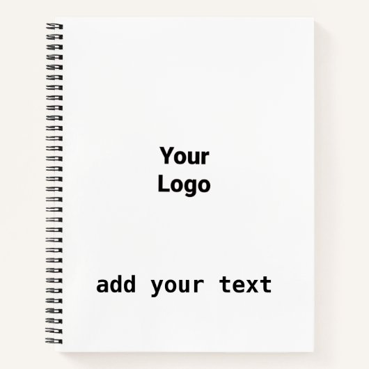 Carnet simple et minimal ajouter votre texte monogramme p (Devant)