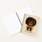 Carnet Simple femme afro (Intérieur)