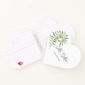 Carnet Simple Foliage, M. & Mme Coeur Mariage (Intérieur)