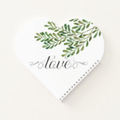 Carnet Simple Foliage, M. & Mme Coeur Mariage (Dos)