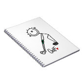 Carnet Simple Golfeur en Bâtonnets (Côté Droit)