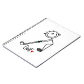 Carnet Simple Golfeur en Bâtonnets (Côté gauche)