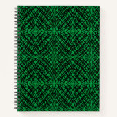 Carnet Simple Gribouillis | Carrelage Miroir | Vert | (Devant)