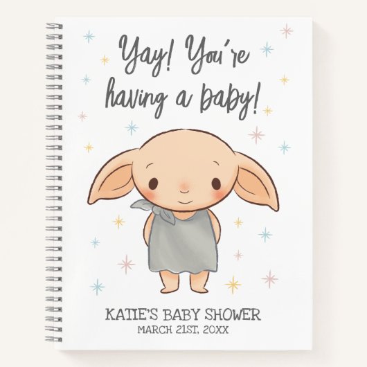 Carnet Simple Harry Potter - Baby shower Dobby (Devant)