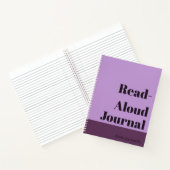 Carnet Simple Lavender Nom de famille Lecture-Aloud Journ (Intérieur)