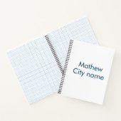 Carnet simple lettre initiale monogramme ajouter votre no (Intérieur)