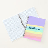 Carnet simple lettre initiale monogramme ajouter votre no (Intérieur)