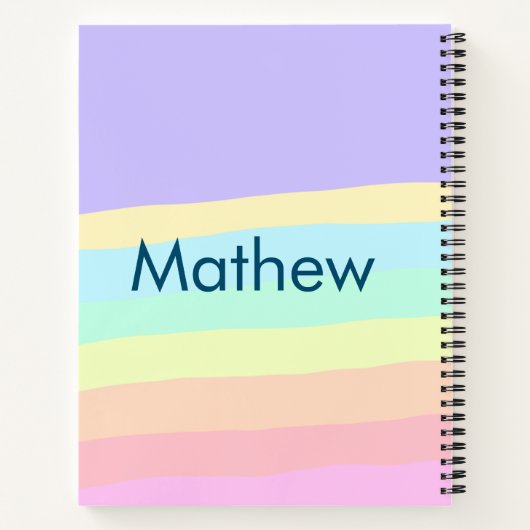 Carnet simple lettre initiale monogramme ajouter votre no (Dos)