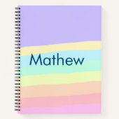 Carnet simple lettre initiale monogramme ajouter votre no (Devant)