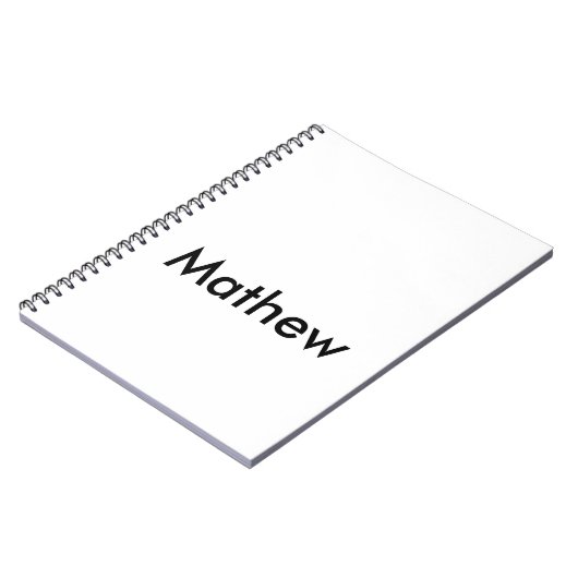 Carnet simple lettre initiale monogramme ajouter votre no (Côté gauche)