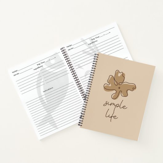 Carnet Simple Life Minimalism Spiral Notebook (Intérieur)