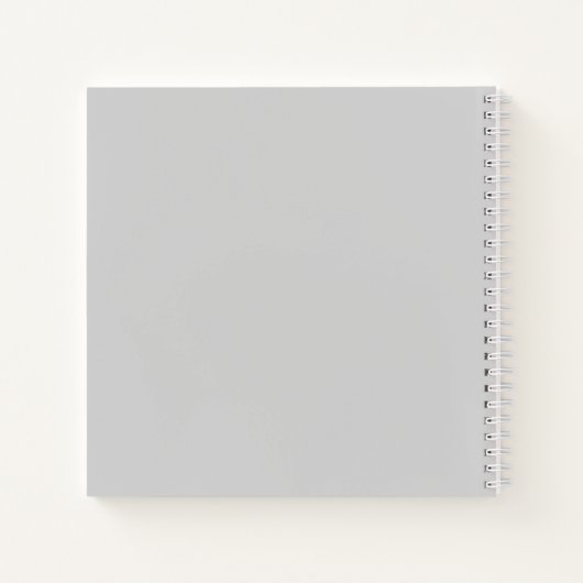 Carnet Simple Light Grey monogram (Dos)
