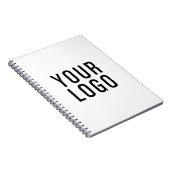 Carnet Simple logo entreprise promotionnel blanc (Côté Droit)