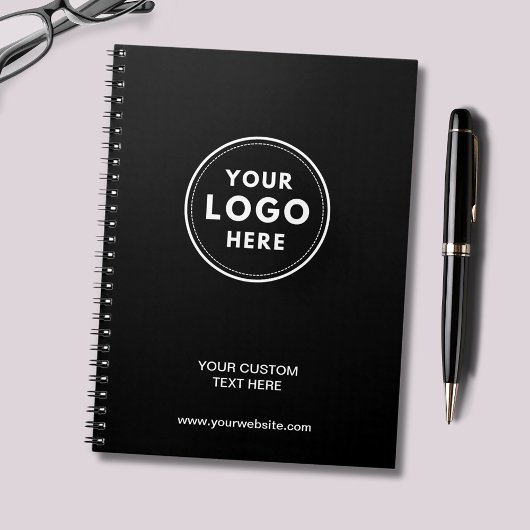 Carnet Simple Logo Noir Professionnel
