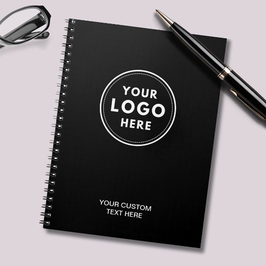 Carnet Simple Logo Professionnel Noir 