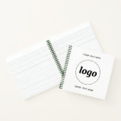 Carnet Simple Logo Texte QR Code Entreprise Promotion (Intérieur)