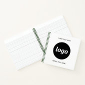 Carnet Simple Logo Texte QR Code Entreprise Promotion (Intérieur)