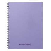 Carnet Simple Mignon Esthétique Coloré Gras Violet (Devant)