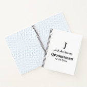 Carnet SIMPLE MINIMAL ajouter votre nom toiletteur person (Intérieur)