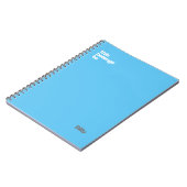 Carnet simple minimal bleu moderne (Côté gauche)