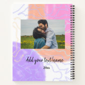 Carnet simple minimal customized name monogram couple th (Dos)