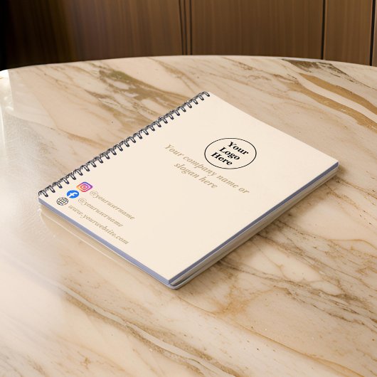 Carnet Simple minimaliste beige