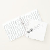 Carnet Simple minimaliste Dandelion soufflant | Ordinateu (Intérieur)