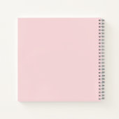 Carnet Simple minimaliste manuscrit Nom de script rose (Dos)