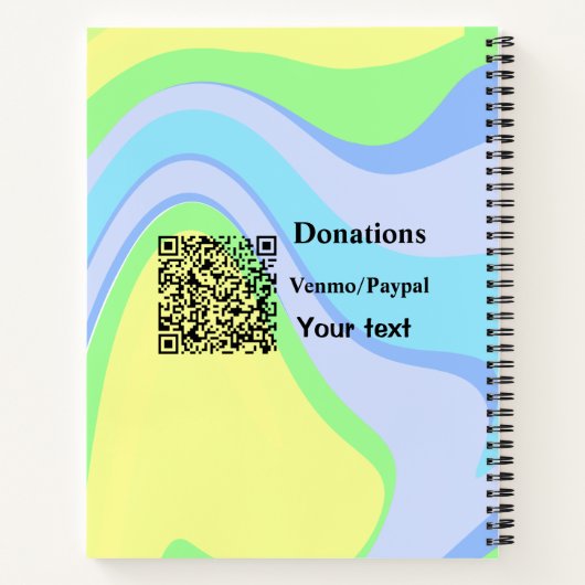 Carnet Simple minimum ajouter des dons de code-barres ven (Dos)