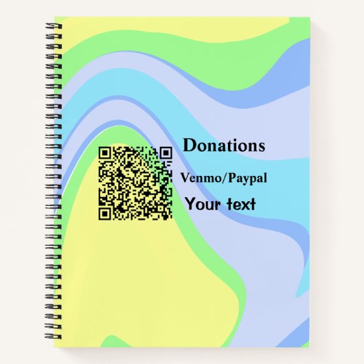 Carnet Simple minimum ajouter des dons de code-barres ven (Devant)