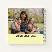 Carnet simple minimum ajouter votre texte photo noël (Dos)
