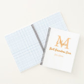 Carnet simple minimum meilleur grand-mère jamais orange m (Intérieur)