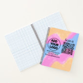 Carnet Simple minimum q r code ajouter logo code d'analys (Intérieur)