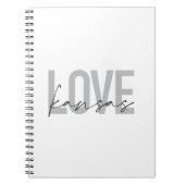 Carnet Simple, modern, urban, cool design of Love Kansas (Devant)
