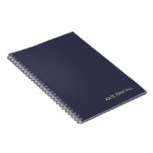 Carnet Simple moderne bleu marine (Côté Droit)