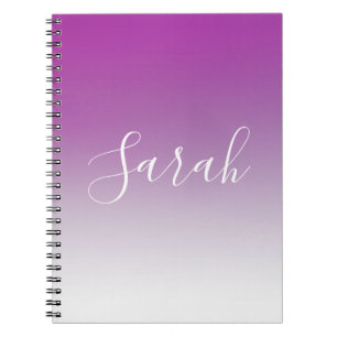 Carnet Simple moderne minimaliste violet Ombre dégradé