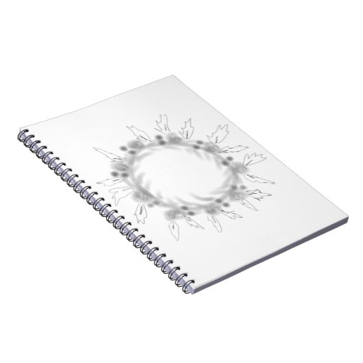 CARNET SIMPLE MODERNE MODERNE MONOGRAM ÉLÉGANT CHIC STYLE (Côté Droit)