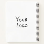 CARNET SIMPLE MODERNE MODERNE MONOGRAM ÉLÉGANT CHIC STYLE (Dos)