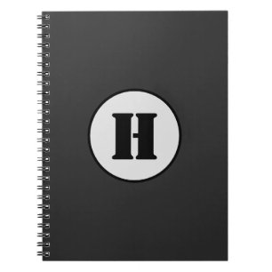 CARNET SIMPLE MODERNE MODERNE MONOGRAM ÉLÉGANT CHIC STYLE