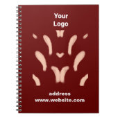 CARNET SIMPLE MODERNE MODERNE MONOGRAM ÉLÉGANT CHIC STYLE (Devant)