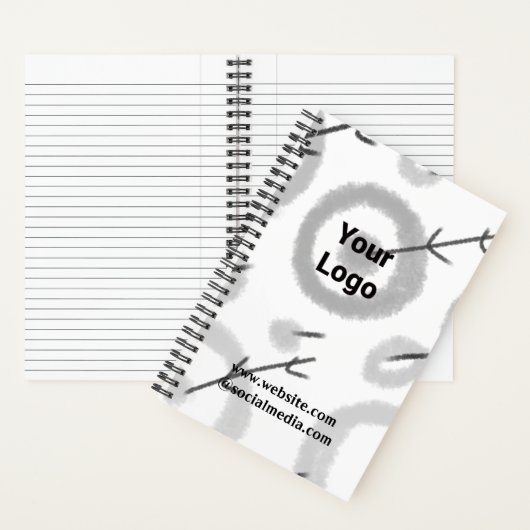 CARNET SIMPLE MODERNE MODERNE MONOGRAM ÉLÉGANT CHIC STYLE (À l'intérieur)