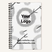 CARNET SIMPLE MODERNE MODERNE MONOGRAM ÉLÉGANT CHIC STYLE (Recto)