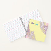 CARNET SIMPLE MODERNE MODERNE MONOGRAM ÉLÉGANT CHIC STYLE (Intérieur)