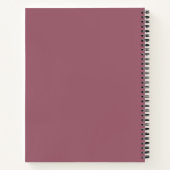 Carnet Simple moderne professionnel Dusty Rose minimalist (Dos)