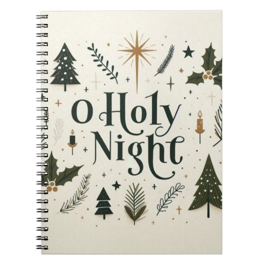 Carnet Simple Noël O Holy Night (Devant)
