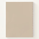 Carnet Simple Pastel Vintage Flower Pattern (Dos)