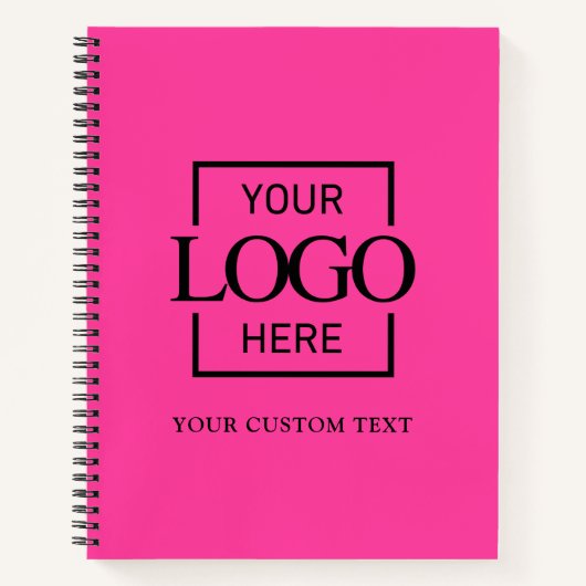 Carnet Simple Personalized Business Logo Promotional  (Devant)